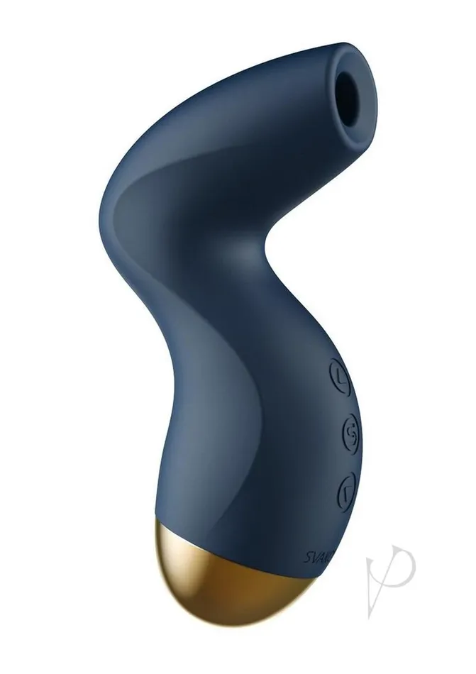 Svakom Pulse Pure Silicone Clitoral Stimulator BlueGold Svakom Vibrators