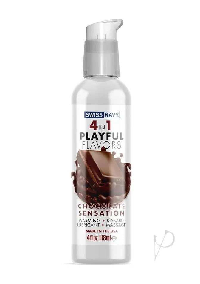Swiss Navy Lubricants Swiss Navy 4 In 1 Flavored Lubricant 4oz Chocolate Sensation Swiss Navy Lubricants Swiss Navy 4 In 1 Flavored Lubricant 4oz Chocolate Sensation