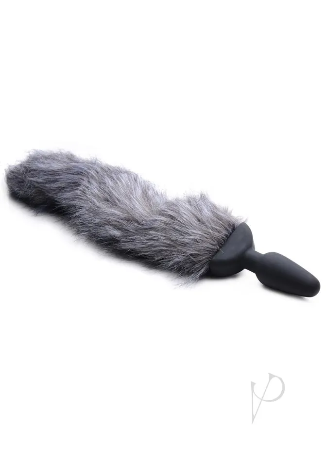 Tailz Male Sex Toys Tailz Vibrating Fox Tail Gray