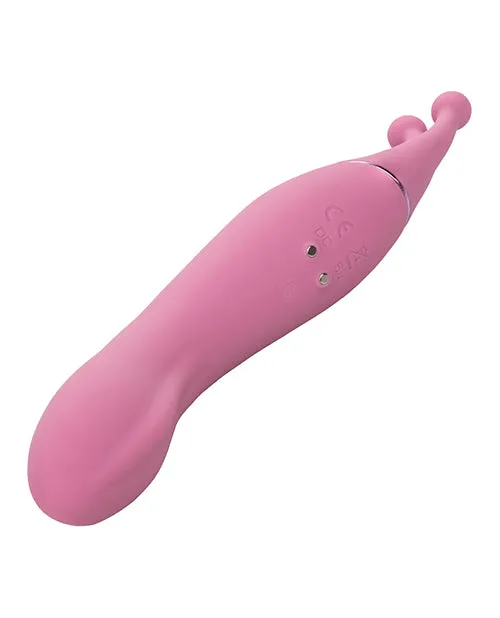 Tempt and Tease Kiss Rechargeable Silicone Vibrator with Clitoral Stimulator Pink Tempt And Tease Female Sex Toys Tempt and Tease Kiss Rechargeable Silicone Vibrator with Clitoral Stimulator Pink Tempt And Tease Female Sex Toys