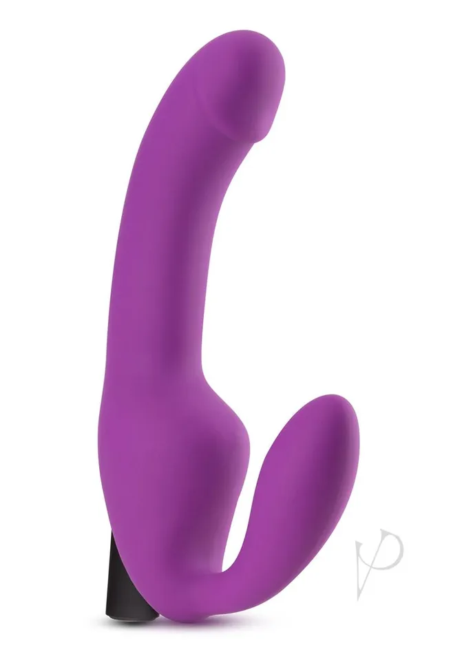 Temptasia Cyrus Strapless Silicone Vibrating Dildo with Rechargeable Bullet Purple Temptasia Female Sex Toys