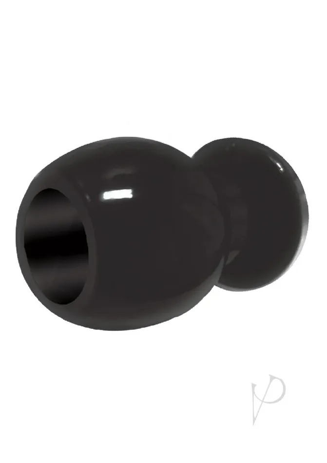 The 9s Port Hole Hollow Butt Plug Black The 9s Anal