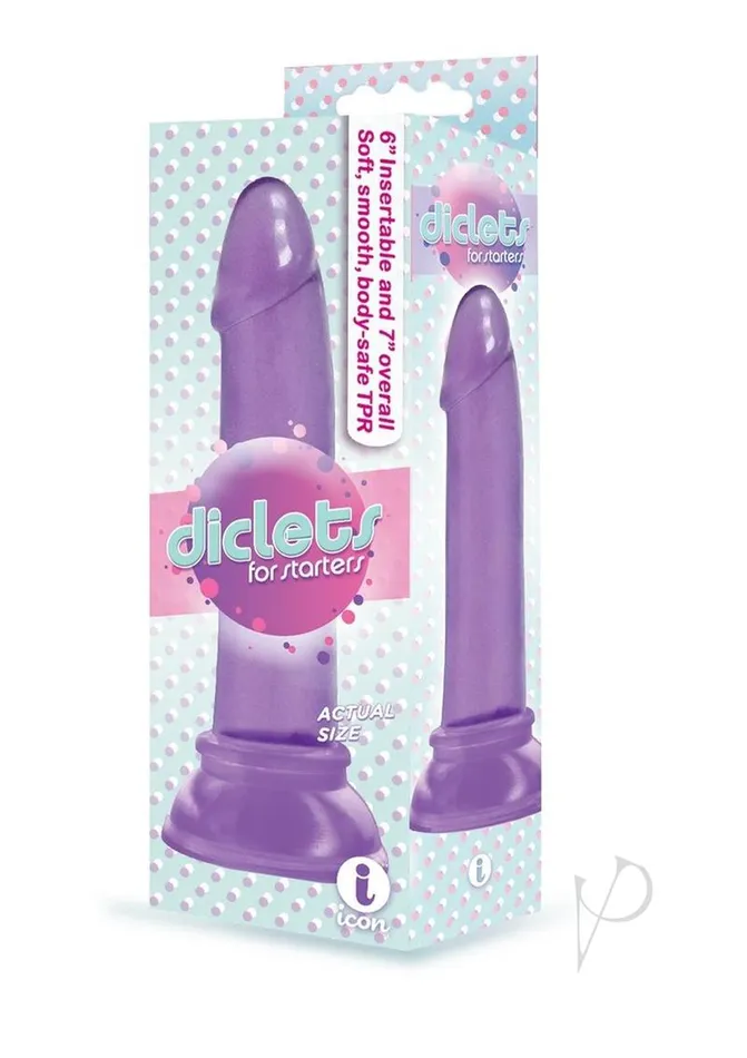 The 9s The 9s Diclets Jelly Dildo 7in Purple Dildos