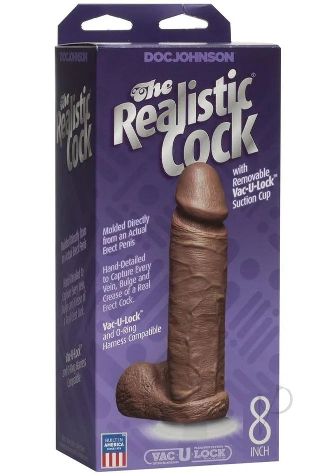 The Realistic Cock Dildo 8in Caramel The Realistic Cock Dildos