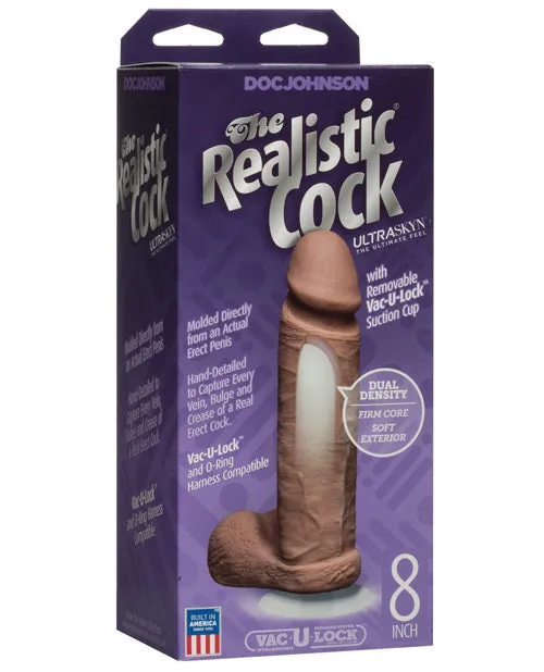 The Realistic Cock The Realistic Cock Ultraskyn Dildo 8in Caramel Dildos The Realistic Cock The Realistic Cock Ultraskyn Dildo 8in Caramel Dildos
