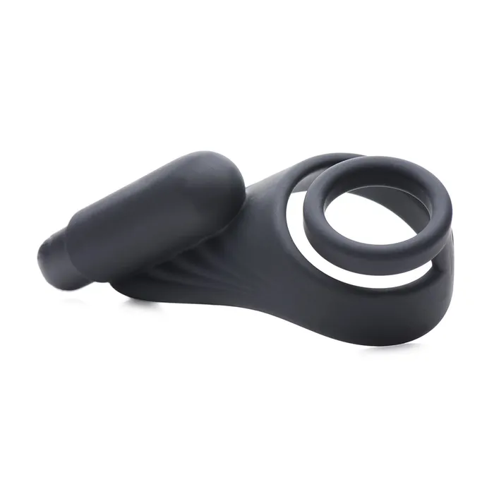 Trinity Men Male Sex Toys 7X Silicone CRing with Vibrating Taint Stimulator