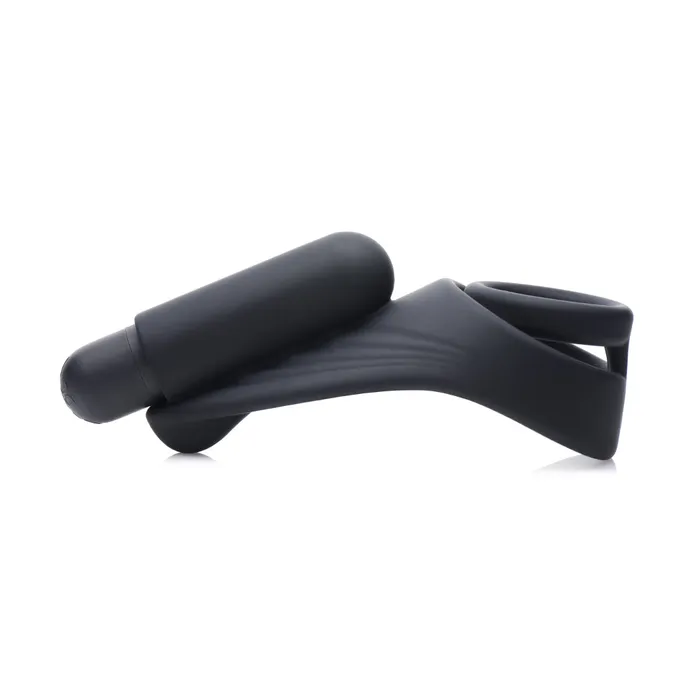Trinity Men Male Sex Toys 7X Silicone CRing with Vibrating Taint Stimulator