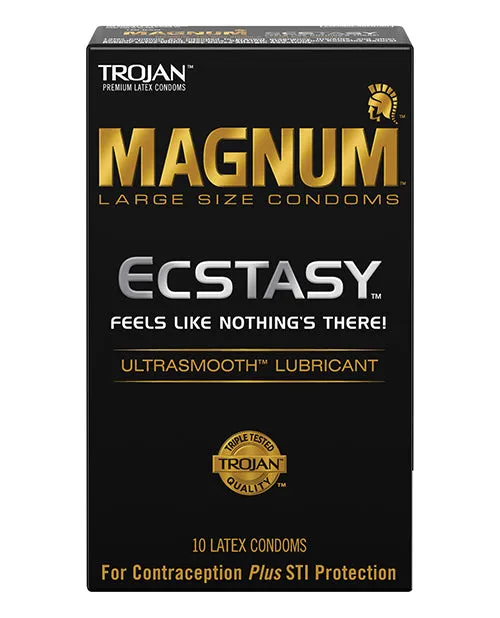 Trojan Magnum Ecstasy Condoms Box of 10 Trojan Female Sex Toys Trojan Magnum Ecstasy Condoms Box of 10 Trojan Female Sex Toys