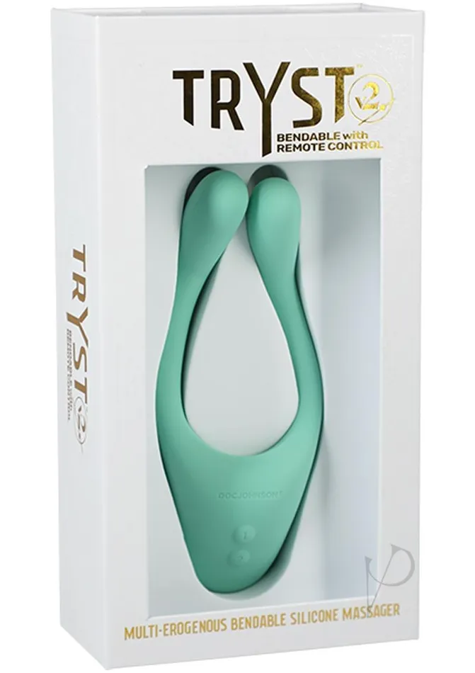Tryst Female Sex Toys Tryst V2 Bendable Silicone Massager with Remote Control Mint Tryst Female Sex Toys Tryst V2 Bendable Silicone Massager with Remote Control Mint