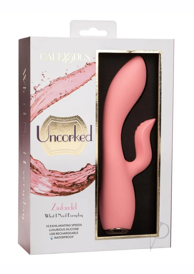 Uncorked Uncorked Zinfandel Rechargeable Silicone Rabbit Vibrator Pink Female Sex Toys Uncorked Uncorked Zinfandel Rechargeable Silicone Rabbit Vibrator Pink Female Sex Toys
