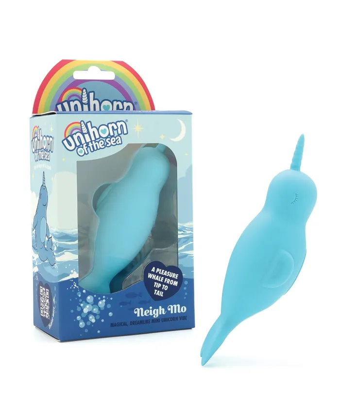 Unihorn of the Sea Neigh Mo The Narwhal Rechargeable Silicone Vibrator Blue Unihorn Female Sex Toys Unihorn of the Sea Neigh Mo The Narwhal Rechargeable Silicone Vibrator Blue Unihorn Female Sex Toys