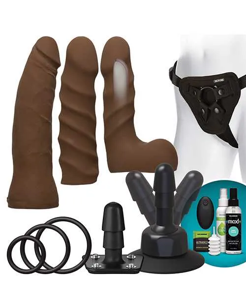 VacULock Dual Density Starter Set wWireless Remote Chocolate Vac U Lock Dildos VacULock Dual Density Starter Set wWireless Remote Chocolate Vac U Lock Dildos