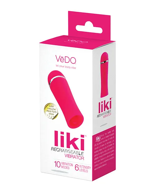 Vedo Vibrators VeDO Liki Rechargeable Flicker Vibe Foxy Pink Vedo Vibrators VeDO Liki Rechargeable Flicker Vibe Foxy Pink