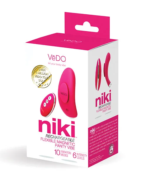Vedo Vibrators VeDO Niki Rechargeable Panty Vibe Foxy Pink Vedo Vibrators VeDO Niki Rechargeable Panty Vibe Foxy Pink