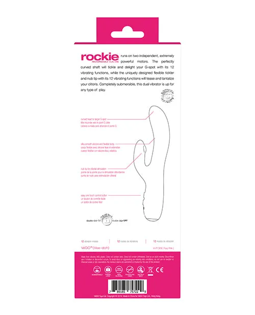 Vedo Vibrators VeDO Rockie Rechargeable Dual Vibe Foxy Pink Vedo Vibrators VeDO Rockie Rechargeable Dual Vibe Foxy Pink