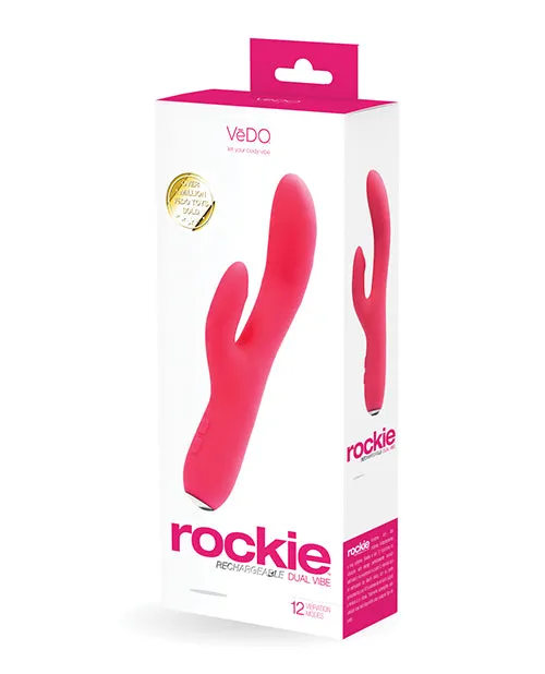 Vedo Vibrators VeDO Rockie Rechargeable Dual Vibe Foxy Pink Vedo Vibrators VeDO Rockie Rechargeable Dual Vibe Foxy Pink