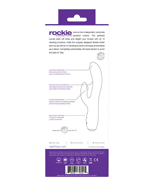 Vedo Vibrators VeDO Rockie Rechargeable Dual Vibe Indigo Vedo Vibrators VeDO Rockie Rechargeable Dual Vibe Indigo
