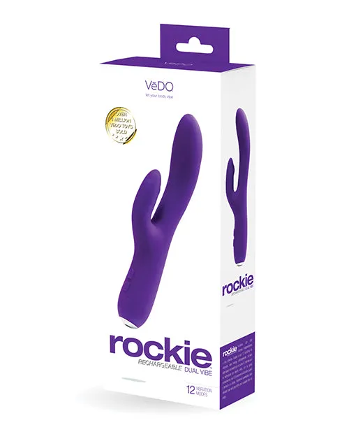 Vedo Vibrators VeDO Rockie Rechargeable Dual Vibe Indigo Vedo Vibrators VeDO Rockie Rechargeable Dual Vibe Indigo
