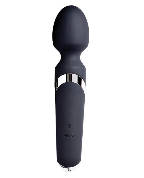 VeDO Wanda Rechargeable Wand Just Black Vedo Vibrators VeDO Wanda Rechargeable Wand Just Black Vedo Vibrators