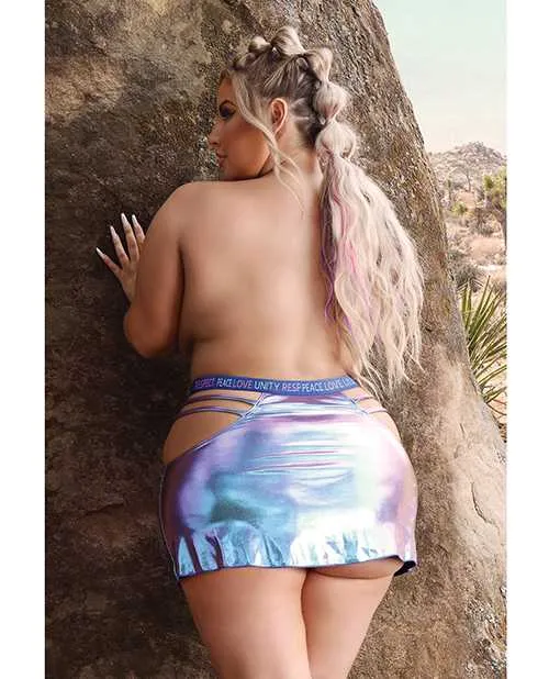 Vibes By Fantasy Lingerie Vibrators Vibes Plur Skater Skirt Iridescent QN