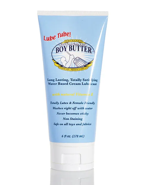 Vibrators Boy Butter H2O Lube Tube 6 oz H2 O