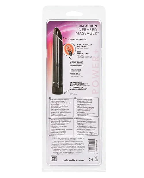 Vibrators Cal Exotics Dual Action Infared Vibrator Black
