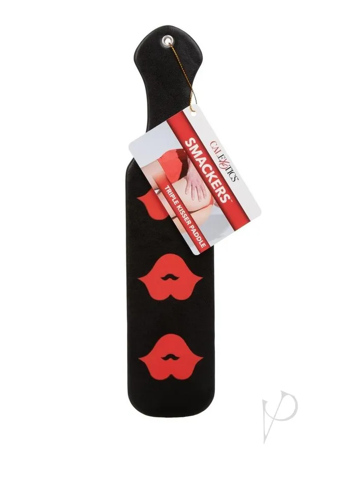 Vibrators Cal Exotics Smackers Triple Kisser Paddle BlackRed