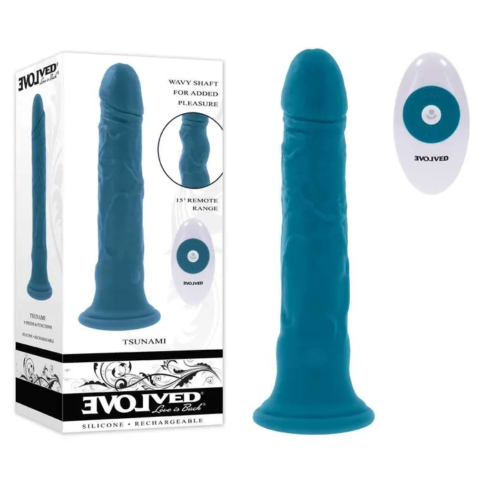 Vibrators Evolved Evolved TSUNAMI Vibrating Dildo