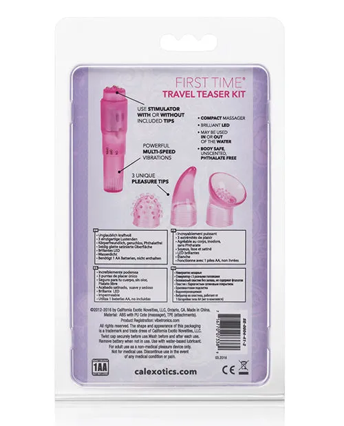 Vibrators First Time First Time Travel Teaser Wand Massager Kit Pink Vibrators First Time First Time Travel Teaser Wand Massager Kit Pink