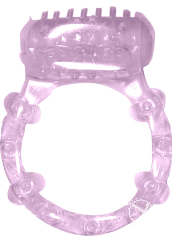 Vibrators Hott Products Humm Dinger Vibrating Cockring Purple