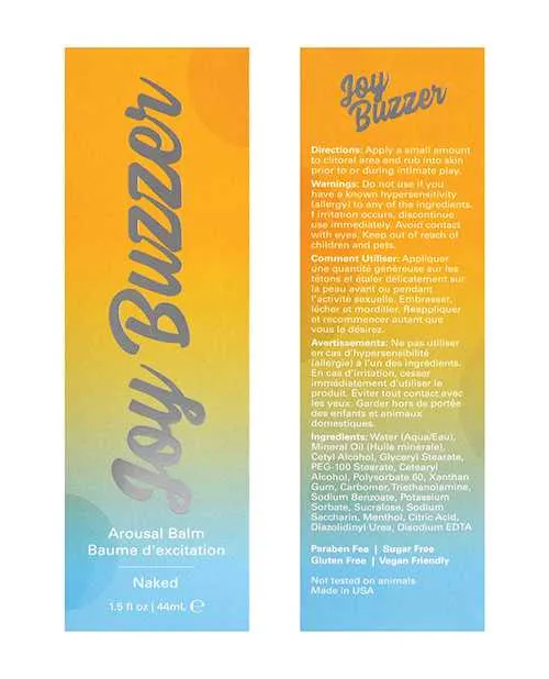 Vibrators Jelique Jelique Joy Buzzer Naked 15 oz Vibrators Jelique Jelique Joy Buzzer Naked 15 oz