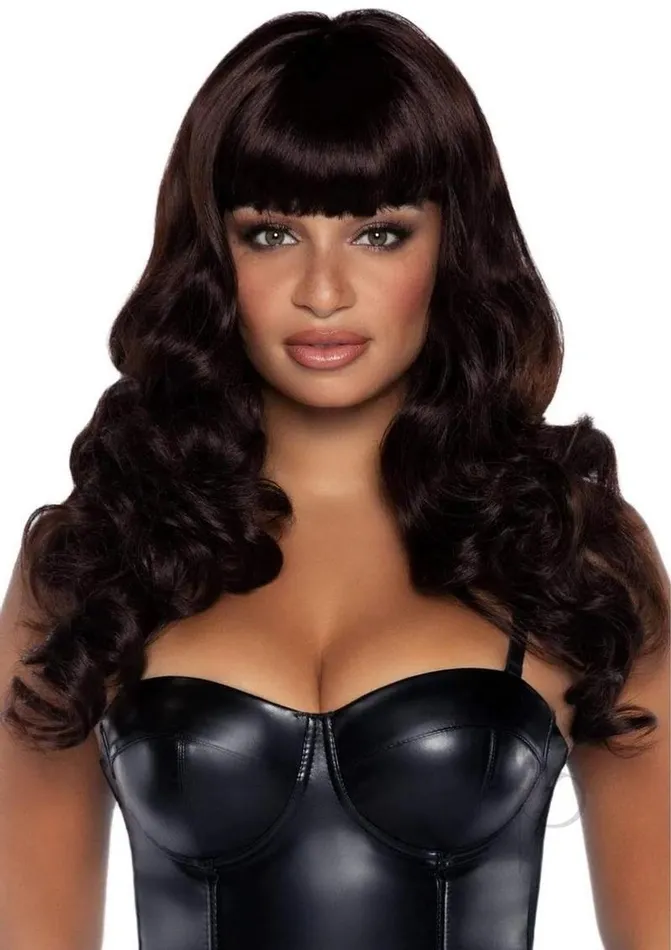 Vibrators Leg Avenue Leg Avenue Misfit Long Wavy Bang Wig OS Brown
