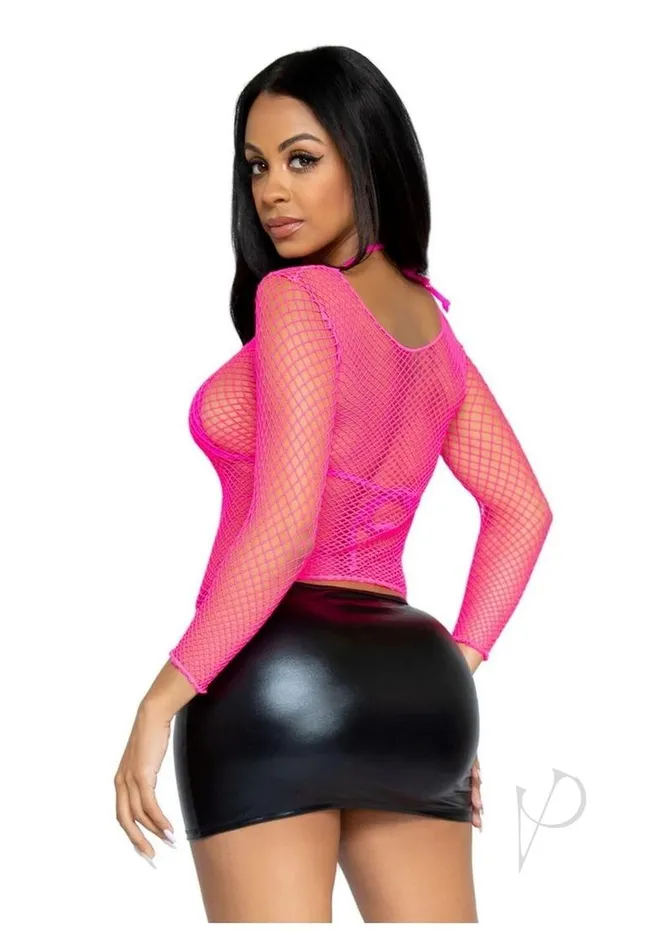 Vibrators Leg Avenue Leg Avenue Spandex Long Sleeved Industrial Net shirt OS Neon Pink Vibrators Leg Avenue Leg Avenue Spandex Long Sleeved Industrial Net shirt OS Neon Pink