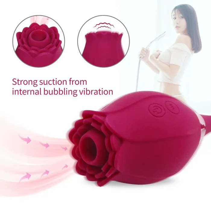 Vibrators Licking and Sucking Rose Toy Wild Night Fantasies