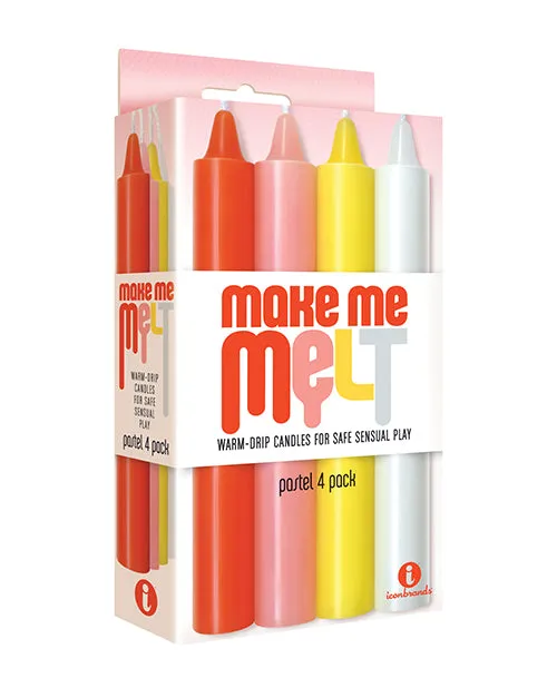 Vibrators Make Me Melt Make Me Melt WarmDrip Candles 4 Pack Pastel
