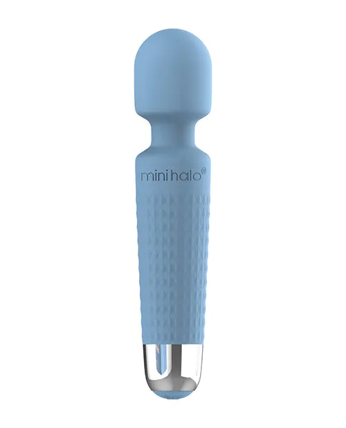 Vibrators Mini Halo Mini Halo Wireless 20x Wand Powder Blue Vibrators Mini Halo Mini Halo Wireless 20x Wand Powder Blue