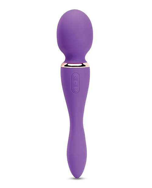Vibrators Nu Sensuelle Nu Sensuelle XLR8 Alluvion Silicone Rechargeable Wand Massager Purple Rose Gold
