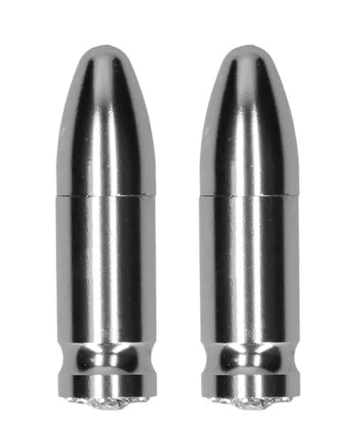 Vibrators Ouch Shots Ouch Bullet Magnetic Nipple Clamps Silver Vibrators Ouch Shots Ouch Bullet Magnetic Nipple Clamps Silver