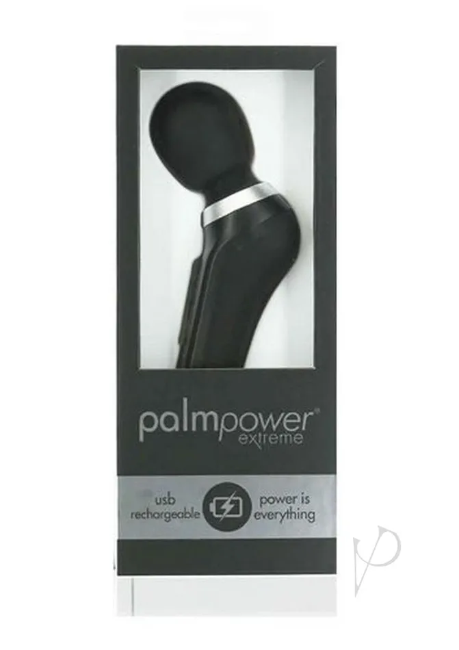 Vibrators Palmpower PalmPower Extreme Rechargeable Wand Massager Black