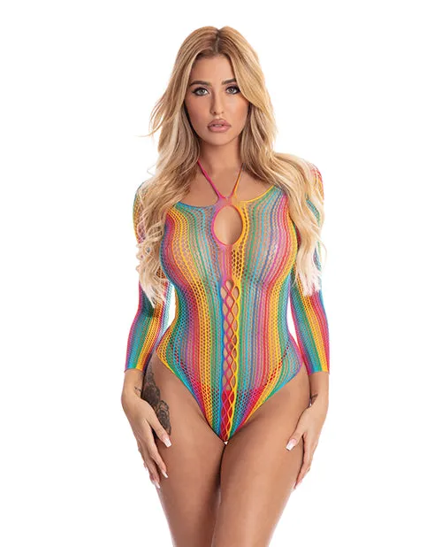 Vibrators Pink Lipstick Pink Lipstick More Color Long Sleeve Bodysuit Rainbow OS Vibrators Pink Lipstick Pink Lipstick More Color Long Sleeve Bodysuit Rainbow OS