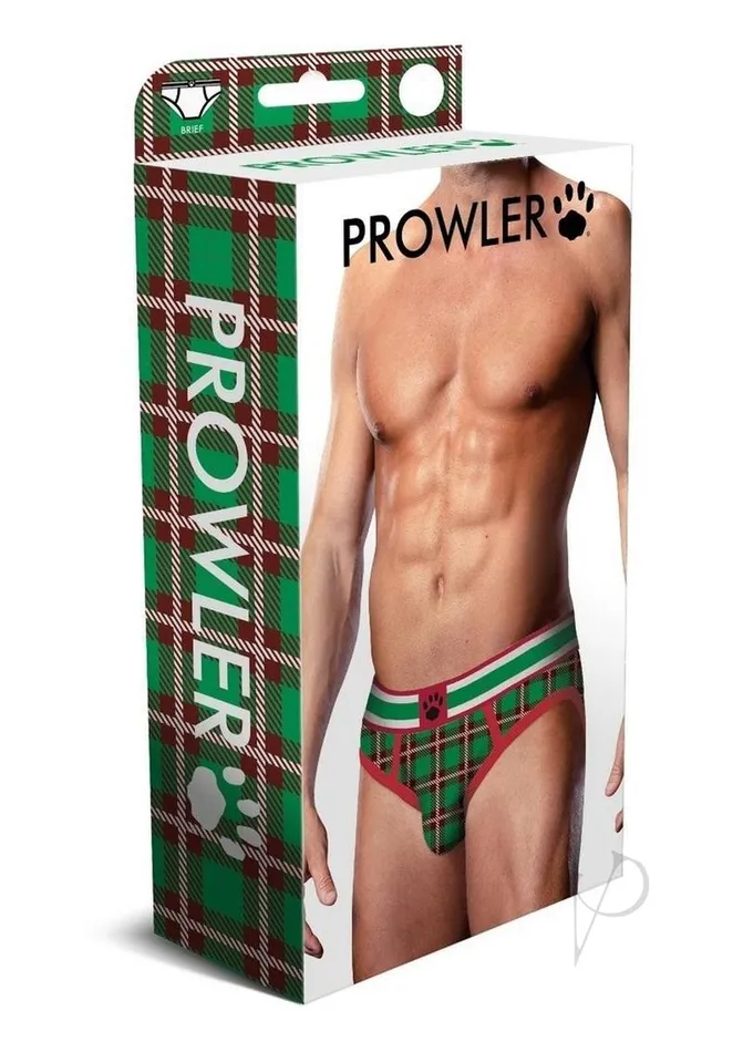 Vibrators Prowler Tartan 2 Brief Large GreenRed Prowler