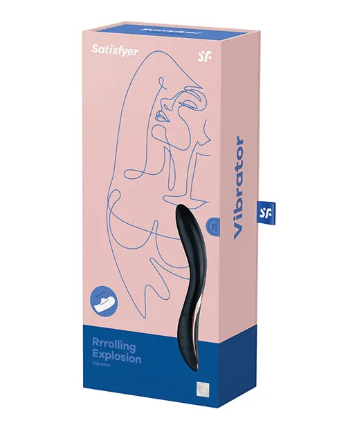 Vibrators Satisfyer Satisfyer Rrrolling Explosion Rechargeable Silicone Vibrator Black