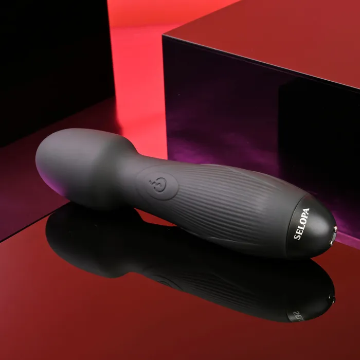Vibrators Selopa Power Trip Black Massage Wand Selopa