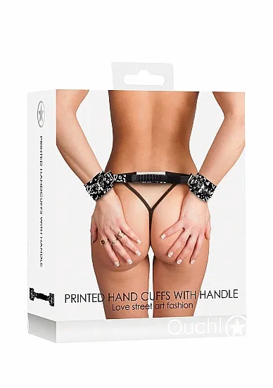 Vibrators SimpleeDiscreet Love Street Art Fashion Printed Handcuffs W Handle