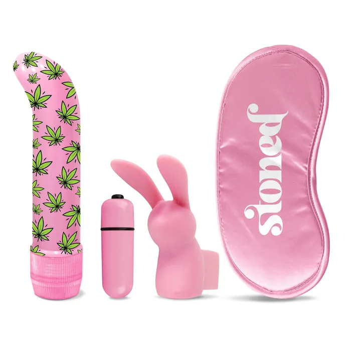 Vibrators SimpleeDiscreet Stoner Vibes Stash Kit Budz Bunny