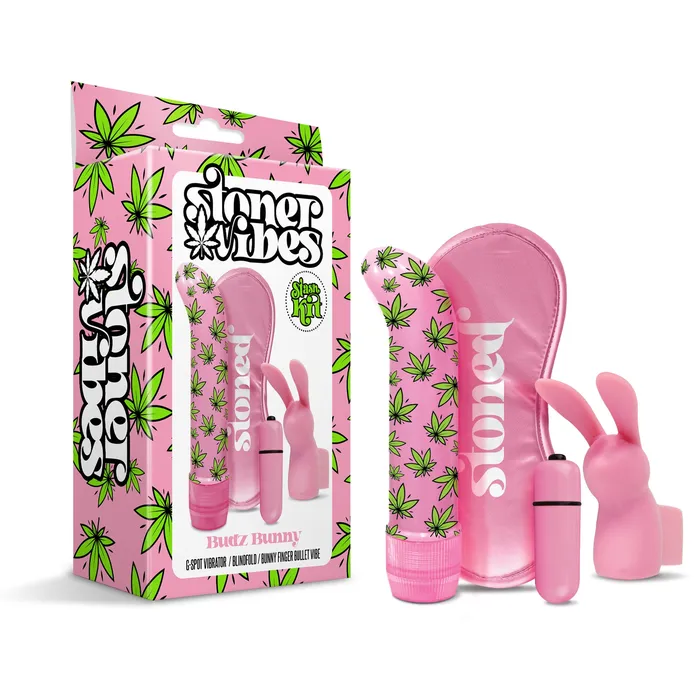 Vibrators SimpleeDiscreet Stoner Vibes Stash Kit Budz Bunny
