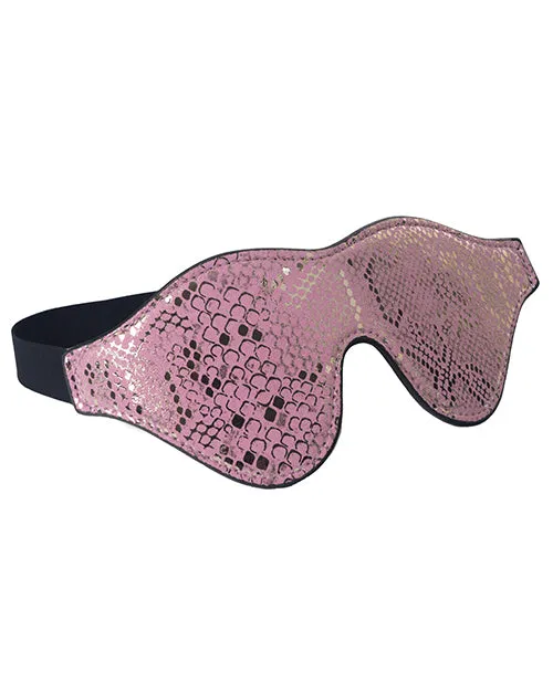Vibrators Spartacus Spartacus Blindfold wLeather Pink Snakeskin Micro Fiber Vibrators Spartacus Spartacus Blindfold wLeather Pink Snakeskin Micro Fiber