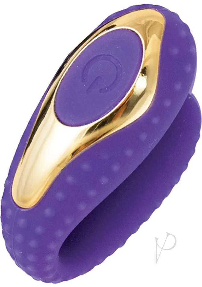 Vibrators Surenda Enhanced Oral Vibe Rechargeable Silicone Vibrator PurpleGold Surenda