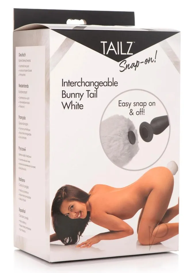 Vibrators Tailz Tailz Interchangeable Bunny Tail Accessory White