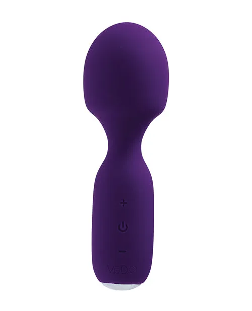 Vibrators Vedo VeDO Wini Rechargeable Mini Wand Deep Purple Vibrators Vedo VeDO Wini Rechargeable Mini Wand Deep Purple